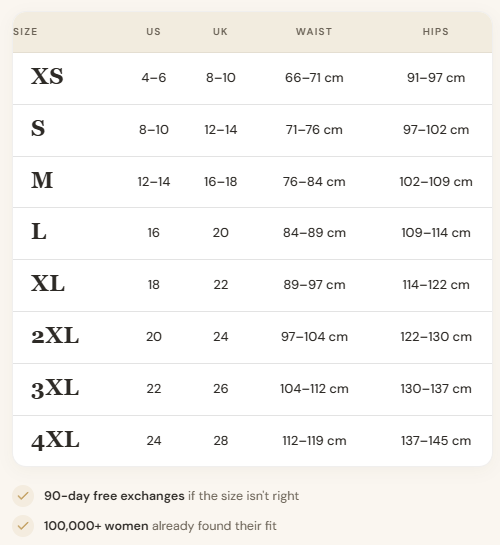 Size Guide — cm